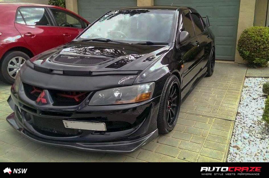 MITSUBISHI EVO ROTATE MATTE BLACK 